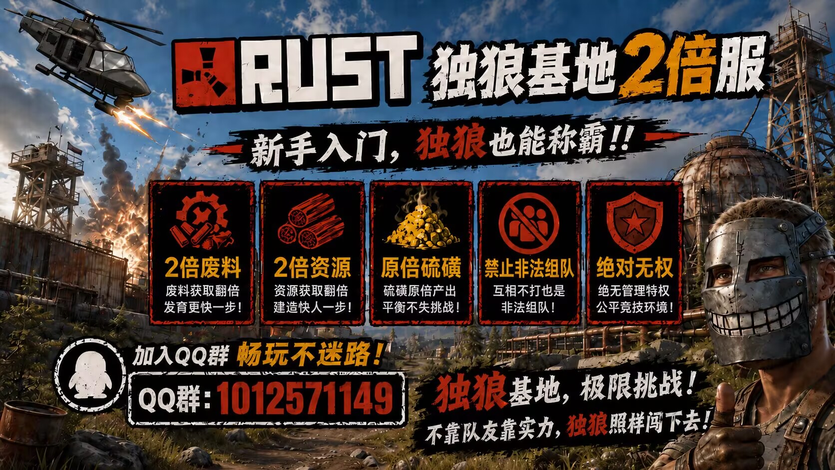 『独狼基地』|7.30档|单人|Solo|新手服|新手首选| image